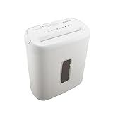 Amazon Basics 8-Sheet Cross Cut Paper and Credit Card Shredder for Security, Heavy Duty, White