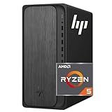 HP Secure & Productive Business Tower Desktop, AMD 6-Core Ryzen 5 (Beat Intel Core i7-1185G7), 16GB DDR5 RAM, 1TB Storage(512GB SSD & 500GB External), HDMI + DP, RJ-45, USB-C, Windows 11 Pro