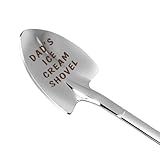 Dad Gifts - Gifts for dad from Daughter. Valentines Day Gifts for dad Ice Cream Spoon Scoop for Ice Cream Lovers, Father birthday Gifts Funny Engraved Stainless Steel Shovel