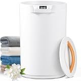 CWDOlROI Towel Warmer, 20L Large Towel Warmers for Bathroom, Towel Bucket Fits Up Two 40"X70" Oversized Towels, Bathrobes, Blankets, Towel Heater with LCD, 4 Timer Setting and Auto Shut Off(White)