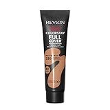 Revlon ColorStay Full Cover Longwear Matte Foundation, Heat & Sweat Resistant Lightweight Face Makeup, 320 True Beige, 1.0 fl oz