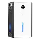 Dehumidifier, 72 OZ Water Tank Dehumidifiers for Home, 1076 sq. ft. Dehumidifier for Basement Bathroom Bedroom with Auto Shut Off, 7 Colors LED Light, Quiet Dehumidifiers with Sleep Mode