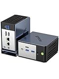 GMKtec AI Mini PC AMD Ryzen AI 9 HX-370 Serie(5.1GHz) Mini Gaming Computers, 32GB LPDDR5X 1TB PCIe 4.0 SSD, Support, Triple Screen 8K Display, WiFi 6 & USB4/Oculink Interface/EVO-X1