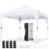 Yaheetech 10x10 Pop Up Canopy Tent, Easy Set-Up Commercial Gazebo, White