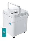 Midea Cube 20 Pint Dehumidifier for Basement, Up to 1,500 Sq. Ft. dehumidifier with drain hose, ENERGY STAR Certificated, Smart Control, Compatible with Alexa, White