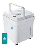 Midea Cube 50 Pint Dehumidifier for Basement and Rooms at Home for up to 4,500 Sq. Ft., Smart Control, Compatible with Alexa (White), Drain Hose Included, ENERGY STAR Most Efficient 2023