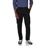Amazon Essentials Men's Straight-Fit Cargo Pant Pants, -black, 34W x 32L
