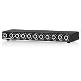 Nobsound 9-Band Stereo EQ Preamp: HiFi Equalizer Audio Processor with Tone Controls | 111dB SNR | 0.001% THD | 2 RCA in/Out | for Home Stereo Audiophiles (EQ9)