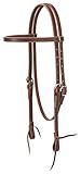 Weaver Leather Latigo Leather Browband Headstall, Brown