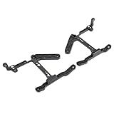 HECASA Fog Light Bracket Compatible with 2013-2024 Dodge Ram 1500 Classic Front Bumper Bracket Fog Lamp Mounting Kit Plastic(PA6) Driver & Passenger Side Replacement for 68232454AA, CH1061108