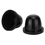 LED Headlight Dust Housing 2Pcs 85mm Black Rubber Car LED Headlight Dust Cover Housing