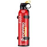 POPFRO Portable Fire Extinguisher | 4-in-1 Small Fire Extinguisher for Home, Garage, Kitchen, Car | For Electric, Textile and Grease Fires | Non-Toxic, Easy Clean | Wall Mount Incl (1 pack)