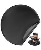 UNCO- Round Fire Pit Mat, 36", Black Double-Sided Fireproof Design, Reusable, Portable, 3 Layers, Waterproof & Easy to Clean, Grill Matt for Outdoor Grill Deck Protector