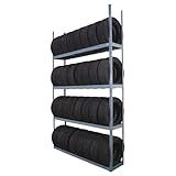 MARTINS 4-Tier Tire Storage Rack For Passenger & Light Truck Tires - 88 x 16 x 117''