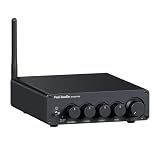 Fosi Audio Bluetooth Subwoofer Amplifier 2.1, BT30D Pro Subwoofer Amp with TPA3255 Chips 165W x2+350W & Bass Treble Control, 2.1 Channel Sub Amplifier for Desktop/Outdoor/Bookshelf Speakers