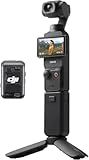 DJI Osmo Pocket 3 Creator Combo, 1'' CMOS, 4K Resolution/120fps Vlog Camera, 3-Axis Stabilization, Face/Object Tracking, Mic Included for Clear Sound, Digital Camera for YouTube