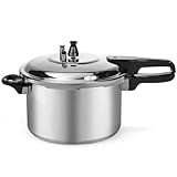 Barton 6.0 Quart Pressure Cooker Pot Release Valve Aluminum Canning Cooker Pressure Release Pot Stove Top Instant Fast Cooking Stovetop Pressure Canner Pot Gas Stoves, (5.67L)