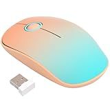 Mango Era Wireless Mouse for Laptop, Silent Computer Mouse with 2.4G USB Receiver, Portable Small Quiet Click PC Mice, Cute Mini Cordless Travel Mouse for Mac, Chromebook, Desktop