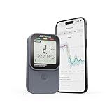 Airthings 325 Corentium Home 2 Smart Digital Radon Detector - Portable and Easy-to-use Radon Testing with Bluetooth connectivity and Humidity & Temperature Sensors