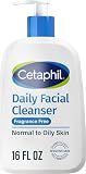 Cetaphil Daily Facial Cleanser, Oily & Combination Skin, 16oz