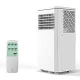 8,000 BTU Portable Air Conditioners, Quiet Portable Cooling AC Unit Up to 350 Sq.Ft. with Dehumidifier, 24H Timer, Sleep Modes, 3 in-1 AC Unit with Remote Control, for Bedroom, Room, Office,Apartment