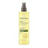 Aveeno Daily Moisturizing Dry Body Oil Mist with Oat & Jojoba Oil for Dry, Rough, Sensitive Skin, Lightweight, Non-Greasy, Body Spray, Paraben, Silicone & Phthalate-Free, 6.7 fl oz
