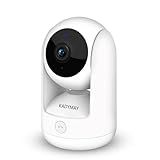 Kadymay Indoor Camera w/ 1-Key-Call, Pet Camera/Dog Cameras w/Motion Tracking, 2K HD Baby Monitor w/Pan/Tilt Rotating, Live Video&Playback with Phone App, WiFi Wireless Cameras for Home Security-White