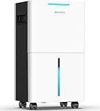 Aiusevo 1500 Sq.ft Dehumidifier for Basement and Large Room, 21 Pint Dehumidifiers for Home with Drain Hose, Intelligent Humidity Control, 3 Operation Modes, 24H Timer, Ideal for RV, Bathroom, Bedroom