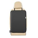 Meolsaek Kick Mats Back Seat Protector, Waterproof Oxford Seat Back Protector, Car Seat Back Protector for Kids, Back of Seat Protector for Kids Feet Car Seat (Black A -1pc)