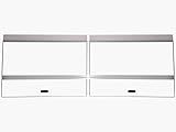 H2Pro 48x18 Glass Canopy 2 Piece Set for 75/90/110 Gallon Aquarium Fish Tank (22.08 x 16.57 x 0.16in)
