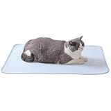 petfelix FrostEase Dog Cooling Mat, Cooling Dog Bed and Cooling Pad for Dog and Cat with Qmax 0.4 Yarn, Breathable 3D Airflow Layers, Machine Washable Non Slip Base for Pets, Blue, S, 20''*16''