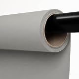 Kate Seamless Paper Backdrop for Photography Light Gray Photo Backdrop Paper (53''x16.4' Pursuit Grey)
