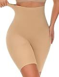 Yeblues Tummy Control Shapewear, High Waisted Shapewear Shorts for Women, Seamless Comfy Body Shaper Underwear Girdle Thigh Slimmer Under Dress Nude X-Large