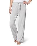 32 Degrees Women's Cool Sleep Pant | Relaxed Fit | Elastic Waistband | Breathable, Ghost Grey Heather, X-Large