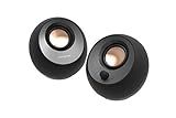 Creative Pebble V3 Minimalistic 2.0 USB-C Desktop Speakers with USB Audio, Clear Dialog Enhancement, Bluetooth 5.0, 8W RMS with 16W Peak Power (Black)