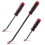 Pry Bar Set, Pry Bar Set Included 8” 12” and 18” with Strike Cap for Prying and Moving Object