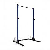 CAP Barbell Power Rack with Pull Up Bar & Attachments - Squat Rack & Strength Training Power Cage for Home Gym - Blue