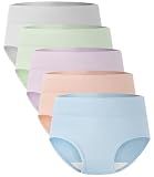 BAMBOO COOL Women's Underwear High Waisted Briefs Soft Ladies Panties
