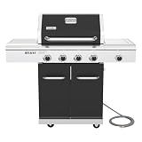 Nexgrill Deluxe 4 Burner Natural Gas Grill with Griddle Insert