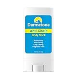 DERMATONE Travel Size Anti-Chafe Body Balm | Fragrance Free | Anti Chafing Stick | Pevent Friction & Skin Irritation | Long Lasting | Use for thigh, arm, chest, butt, ball chafing | Small .5oz Stick
