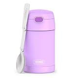 THERMOS FUNTAINER Food Jar with Spoon, 16oz, Neon Purple
