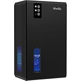 NineSky Dehumidifiers for Home, 95 OZ Water Tank, (1000 sq.ft) Dehumidifiers for Bathroom Bedroom Basement with Auto Shut Off,7 Colors LED Light(Black)