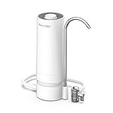 Waterdrop Water Filter for Sink Faucet, 4000 Gallons Countertop Water Filter System and Filter Life Reminder, Reduces Heavy Metals, Bad Odor, and 99% Chlorine, WD-CTF-05 (1 Filter)