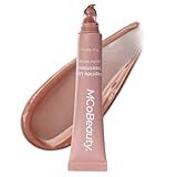 MCoBeauty - Peptide Lip Treatment - Vanilla Brulee - Nude Beige Shade - High Gloss Peptide Lip Balm & Plumper with Shea Butter - Hydrating Conditioning Lip Glaze for Soft Smooth Lips - Cruelty Free