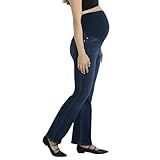 Motherhood Maternity Women's Super Stretch Secret Fit Over The Belly Bootcut Pregnancy Jeans, Rinse Wash