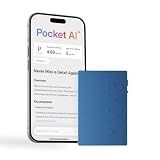 Pocket AI Voice Recorder, Auto Transcription, AI Note Taker, Sierra Blue