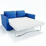 Rhyme Source 4.5 Inch Cold Gel Memory Foam Mattress Replacement for Sleeper Sofa and Couch Beds - Queen Size CertiPUR-US Certified (Sofa Not Included)