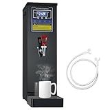 Commercial Hot Water Dispenser Commercial Water Boiler Electric Countertop Hot Water Machine Black 30L(8GAL)/Hour Step-heating Temperature Control 86-212°F for Boba Tea Coffee Office Restaurant 1600W