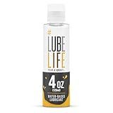 LUBELIFE Water-Based Lube – Personal Lubricant for Men, Women & Couples, Travel Size, Non-Staining, Easy Clean-Up, Toy-Safe, 4 Fl Oz