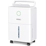 KNKA 1600 sq.ft Dehumidifier for Basement, Max 21 Pint Dehumidifiers for Home with Drain Hose, Continuous Drainage, Washable Filter, Intelligent Humidistat for Bedroom, Bathroom, Large Room